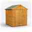 6ft x 6ft Overlap Apex Shed - Single Door - 12mm Tongue and Groove Floor and Roof