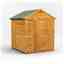 6ft x 6ft Overlap Apex Shed - Double Doors - 12mm Tongue and Groove Floor and Roof