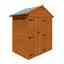 4ft x 6ft Tongue and Groove Double Door Security Shed (12mm Tongue and Groove Floor and Apex Roof)