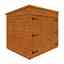 6ft x 5ft Tongue and Groove Pent Bike Shed (12mm Tongue and Groove Floor and Pent Roof)