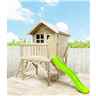 5ft X 7ft Jake Wooden Tower Platform Playhouse With Slide, Apex Roof, Single Door And Window