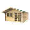 4m X 5m Premier Oslo Log Cabin - Double Glazing - 34mm Wall Thickness