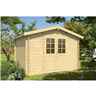 3.2m x 2.9m Premier Milan Log Cabin - Double Glazing - 28mm Wall Thickness