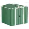 OOS - BACK JULY/AUGUST 2022 - 6ft x 6ft Value Apex Metal Shed - Green (2.01m x 1.82m)