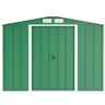 8ft X 8ft Value Apex Metal Shed - Green (2.62m X 2.42m)
