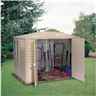 OOS - AWAITING RETURN TO STOCK DATE - 8ft x 8ft Duramax Plastic PVC Shed With Steel Frame (2.39m x 2.39m)