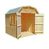 7ft X 7ft (2.05m X 1.98m) Stowe Tongue & Groove Apex Garden Shed / Barn  1 Window - Double Doors - 12mm Tongue And Groove Floor