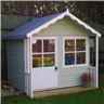5ft x 5ft (1.49m x 1.19m) - Stowe Playhouse - 12mm Tongue & Groove - 1 Opening Window - Single Door - Apex Roof
