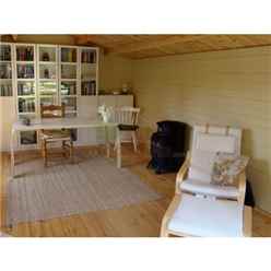 4m X 3m Serre Log Cabin - Double Glazing - 34mm Wall Thickness