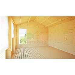 4.5m X 3.5m Premier Valmorel Log Cabin - Double Glazing - 34mm Wall Thickness