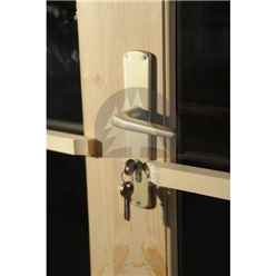 2.5m X 2.5m Premier Chable Log Cabin - Double Glazing - 34mm Wall Thickness