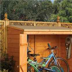 6ft X 3ft (1825mm X 825mm) Deluxe Rowlinson Tongue & Groove Wallstore Bike / Shed