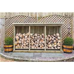 Redwood Pressure Treated Triple Log Store