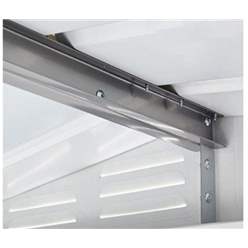 5ft X 3ft Premier Easyfix - Pent - Metal Shed - Anthracite Grey (1.48m X 0.93m)