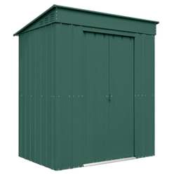 6ft X 4ft Premier Easyfix - Pent - Metal Shed - Heritage Green (1.80m X 1.24m)