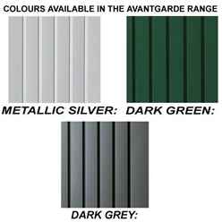 8ft X 7ft Large Metallic Silver Heavy Duty Metal Shed With Double Doors (2.6m X 2.2m)