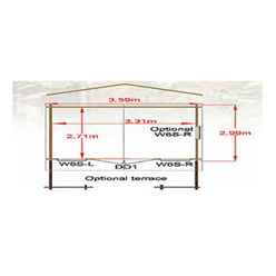 3.59m X 2.99m Classic Styled Log Cabin - 34mm Wall Thickness