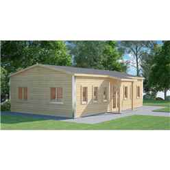 6m X 10m (60m2) Premier Classroom - Building Complaint - Log Cabin - 70mm Wall Thickness - Double Glazing