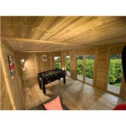 4m X 3m (13ft X 10ft) Insulated 64mm Pressure Treated Garden Office + Free Installation