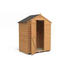 Installed 3ft X 5ft (0.9m X 1.6m) Windowless Overlap Apex Shed With Single Door - Modular - Installation Included - *door Is On The 5ft Side