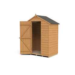 Installed 3ft X 5ft (0.9m X 1.6m) Windowless Overlap Apex Shed With Single Door - Modular - Installation Included - *door Is On The 5ft Side