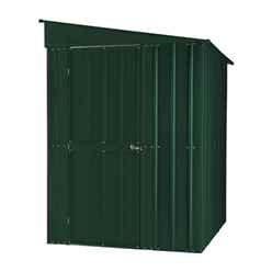 5ft X 8ft Premier Easyfix - Lean To Pent - Metal Shed - Heritage Green (1.55m X 2.42m)