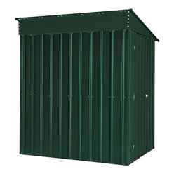 5ft X 8ft Premier Easyfix - Lean To Pent - Metal Shed - Heritage Green (1.55m X 2.42m)