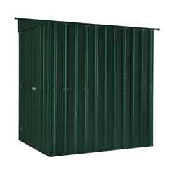 5ft X 8ft Premier Easyfix - Lean To Pent - Metal Shed - Heritage Green (1.55m X 2.42m)