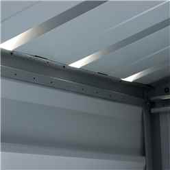 5ft 11 X 3ft 4 Pent Metal Shed + Free Anchor Kit (1.84m X 1.04m)