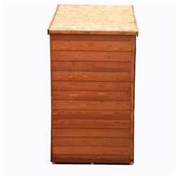 4ft X 3ft (0.91m X 1.20m) - Overlap Shed - Double Doors - Windowless + Shelving