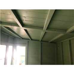 8ft X 6ft (1.83m X 2.39m) - Tongue And Groove - Pent Potting Shed - 2 Opening Windows - Single Door - 12mm Tongue And Groove Floor & Roof