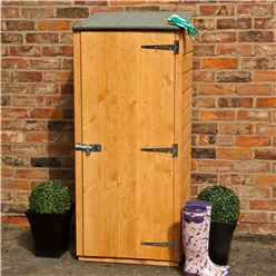 2ft X 2ft  (0.63m X 0.59m) - Tongue & Groove - Pent Garden Store - Windowless - Single Door - 11mm Solid Osb Floor