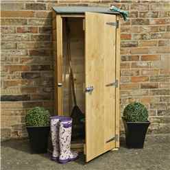 2ft X 2ft  (0.63m X 0.59m) - Tongue & Groove - Pent Garden Store - Windowless - Single Door - 11mm Solid Osb Floor