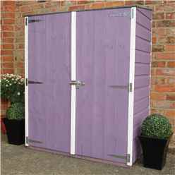 2ft X 4ft  (0.64m X 1.22m) - Tongue & Groove - Pent Garden Store - Windowless - Double Doors - 11mm Solid Osb (core)