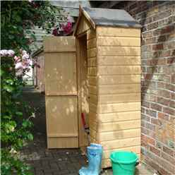 3ft X 2ft  (0.87m X 0.56m) - Handy Tongue & Groove Apex Store - Windowless - Single Door - 11mm Solid Osb Floor