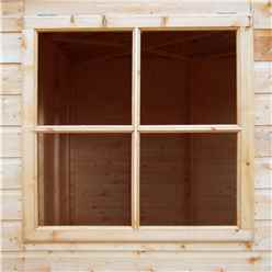 10ft X 10ft  (2.99m X 2.99m) - Tongue And Groove - Corner Wooden Garden Shed / Workshop - 2 Windows - Double Doors - 12mm Tongue And Groove Floor