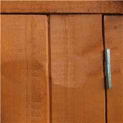 4ft X 6ft  (1.12m X 1.76m) -  Dip Treated Overlap - Apex Garden Shed - Windowless - Double Doors