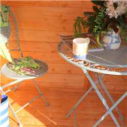 7ft X 5ft (2.05m X 1.55m)  - Premier Wooden Summerhouse - Double Doors - 12mm T&g Walls & Floor