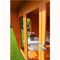 10ft X 10ft (2.99m X 3.06m)  - Premier Wooden Summerhouse - Double Doors - 12mm T&g Walls & Floor
