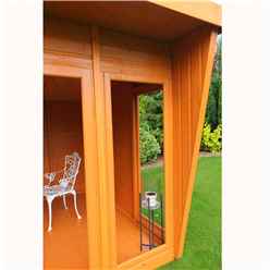 10ft X 10ft (2.99m X 3.06m)  - Premier Wooden Summerhouse - Double Doors - 12mm T&g Walls & Floor