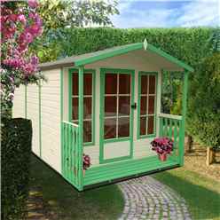 10ft X 7ft (2.97m X 2.05m) - Premier Wooden Summerhouse - Single Doors - 12mm T&g Walls - Floor - Roof