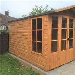 10ft X 7ft (2.97m X 2.05m) - Premier Wooden Summerhouse - Optional Veranda - 12mm T&g Walls - Floor - Roof