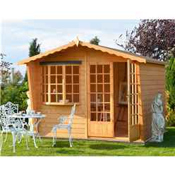 10ft X 6ft (3m X 1.79m) - Premier Wooden Summerhouse - 12mm T&g Walls - Floor - Roof