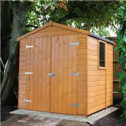 6ft X 6ft (1.79m X 1.79m) - Tongue & Groove -  Apex Garden Shed / Workshop - 1 Opening Window - Double Doors - 12mm T&g Floor