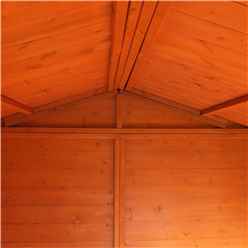 7ft X 9ft (2.05m X 2.61m) - Tongue & Groove - Apex Garden Shed - Veranda - 2 Windows - Single Door - 12mm Tongue And Groove Floor