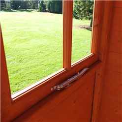 7ft X 9ft (2.05m X 2.61m) - Tongue & Groove - Apex Garden Shed - Veranda - 2 Windows - Single Door - 12mm Tongue And Groove Floor