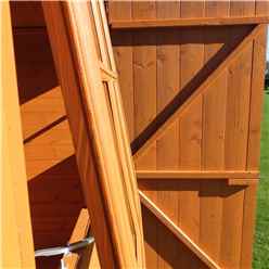 7ft X 9ft (2.05m X 2.61m) - Tongue & Groove - Apex Garden Shed - Veranda - 2 Windows - Single Door - 12mm Tongue And Groove Floor