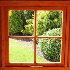 ** In Stock Live Booking ** 7ft X 7ft (2.07m X 2.07m) - Stowe Tongue & Groove Corner Garden Pent Shed / Workshop - 2 Opening Windows - Double Doors - 12mm T&g Floor