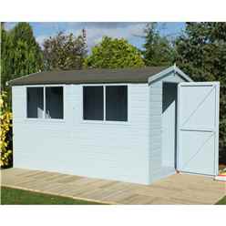 12ft X 8ft (3.59m X 2.39m) - Tongue And Groove - Wooden Apex Workshop - 12mm Tongue And Groove Floor And Roof