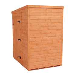 4ft X 6ft Windowless Tongue And Groove Pent Shed (12mm Tongue And Groove Floor And Roof)